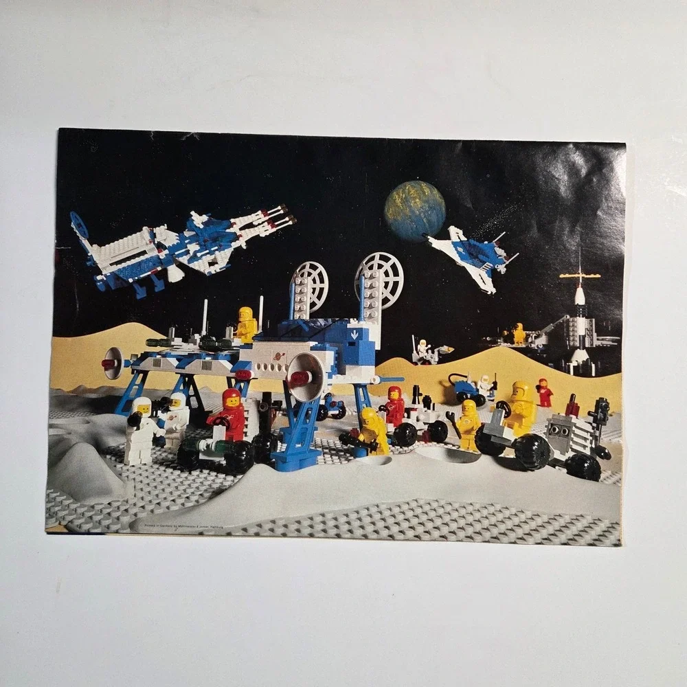 Lego Instruction Manual 6980 Galaxy Commander Space Legoland 1983 Vintage Blue